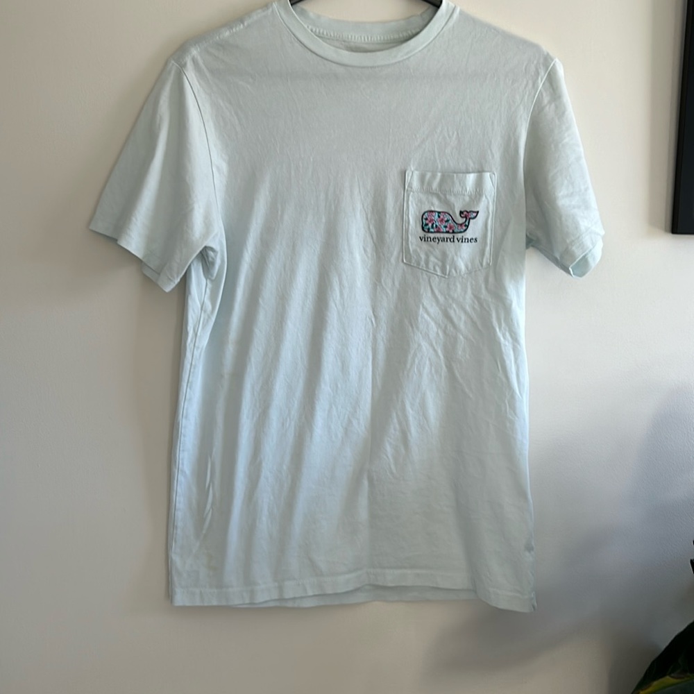 Very light blue Vineyard Vines T-shirt
